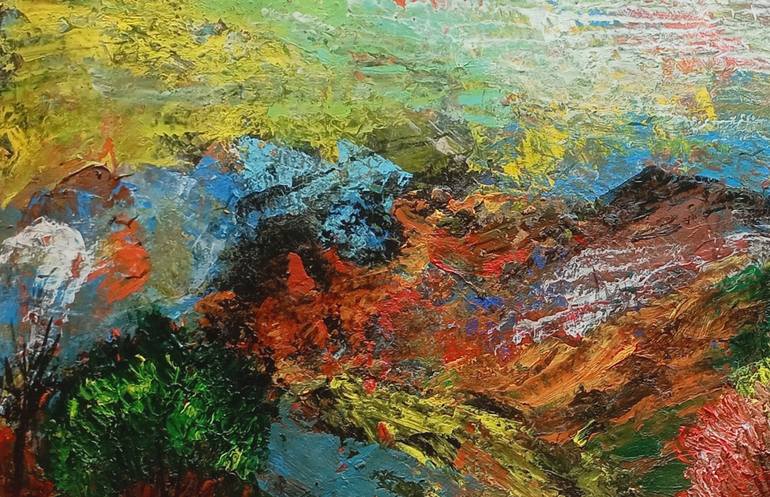 Original Abstract Painting by Ganesh Singh