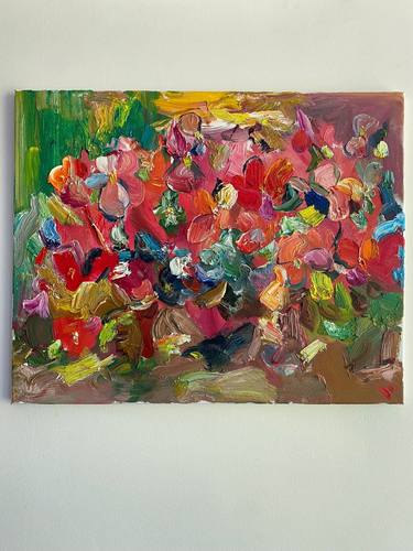 Original Abstract Expressionism Floral Paintings by Yulianna Yablokova