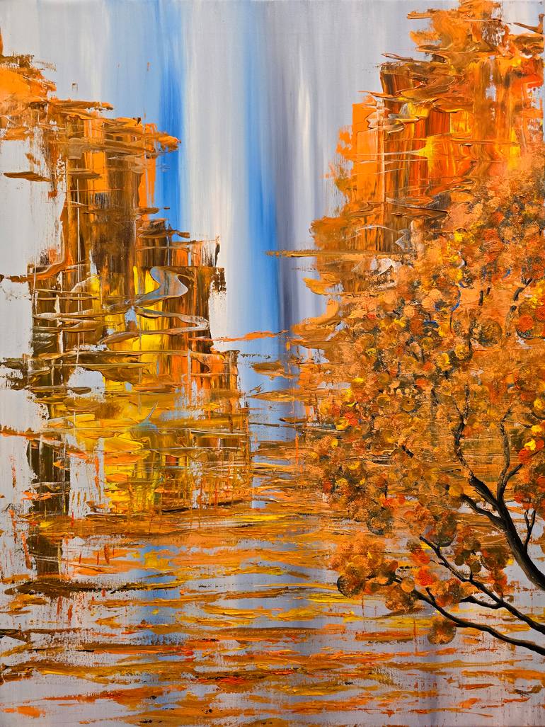 Original Contemporary Abstract Painting by Mihaela Bozariu