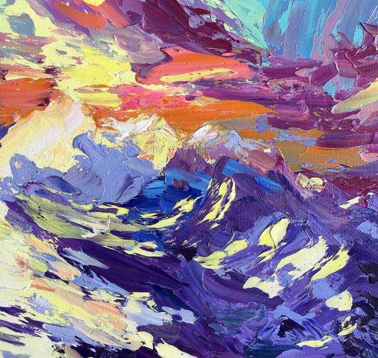 Original Abstract Expressionism Abstract Painting by Oxypoint Oxana Kravtsova