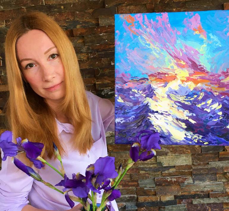 Original Abstract Expressionism Abstract Painting by Oxypoint Oxana Kravtsova