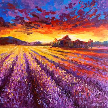 "Sunset in a lavender field" thumb