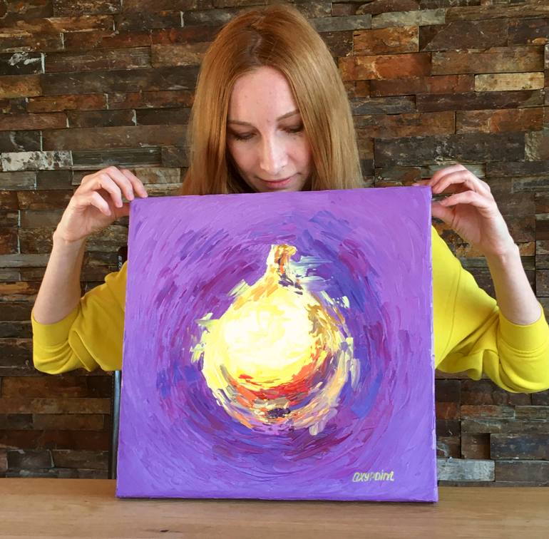 Original Abstract Expressionism Still Life Painting by Oxypoint Oxana Kravtsova