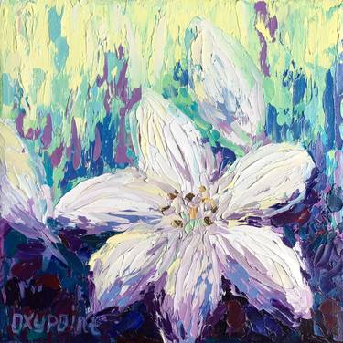 Original Abstract Expressionism Floral Paintings by OXYPOINT Oxana Kravtsova