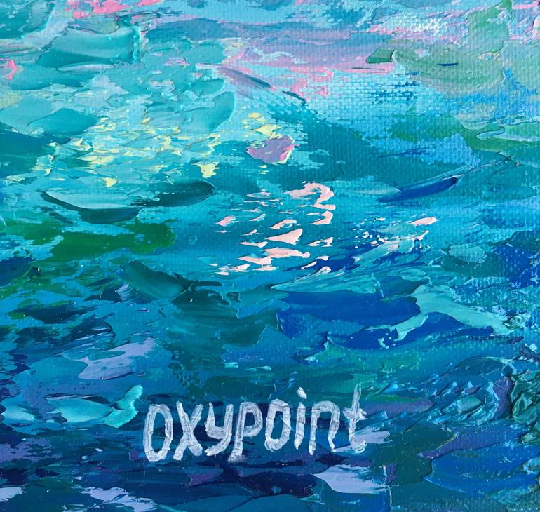 Original Contemporary Seascape Painting by OXYPOINT Oxana Kravtsova