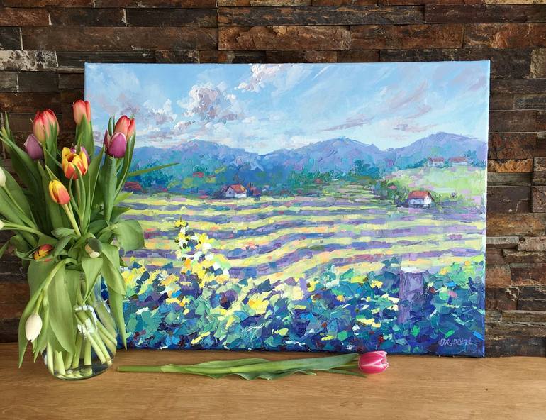 Original Landscape Painting by OXYPOINT Oxana Kravtsova