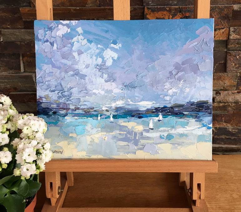 Original Seascape Painting by OXYPOINT Oxana Kravtsova