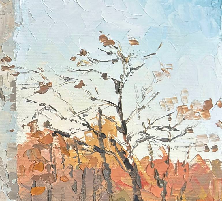 Original Abstract Architecture Painting by Oxypoint Oxana Kravtsova