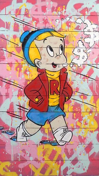 Original Cartoon Paintings by Golden Karats