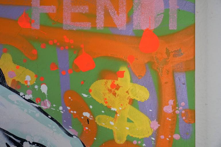 Original Street Art Pop Culture/Celebrity Painting by Golden Karats