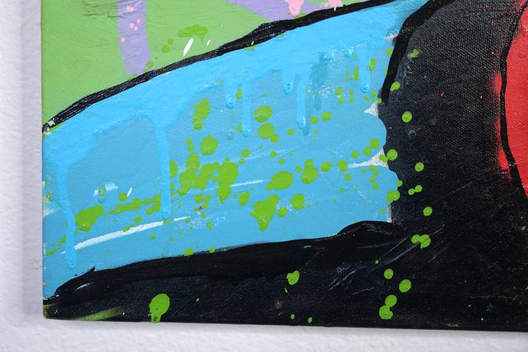 Original Street Art Pop Culture/Celebrity Painting by Golden Karats