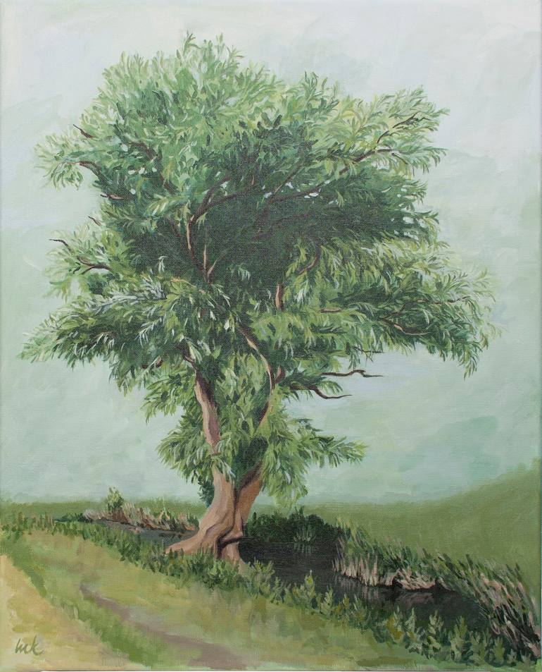 Willow Painting by Marjeta KovačIč | Saatchi Art