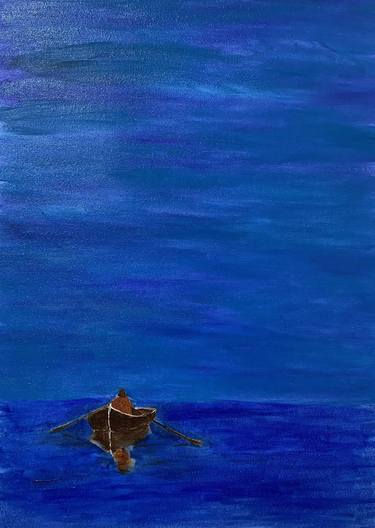 Print of Impressionism Seascape Paintings by Anoop Ayilath