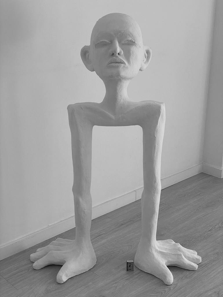 Original Religious Sculpture by Mikael Petri