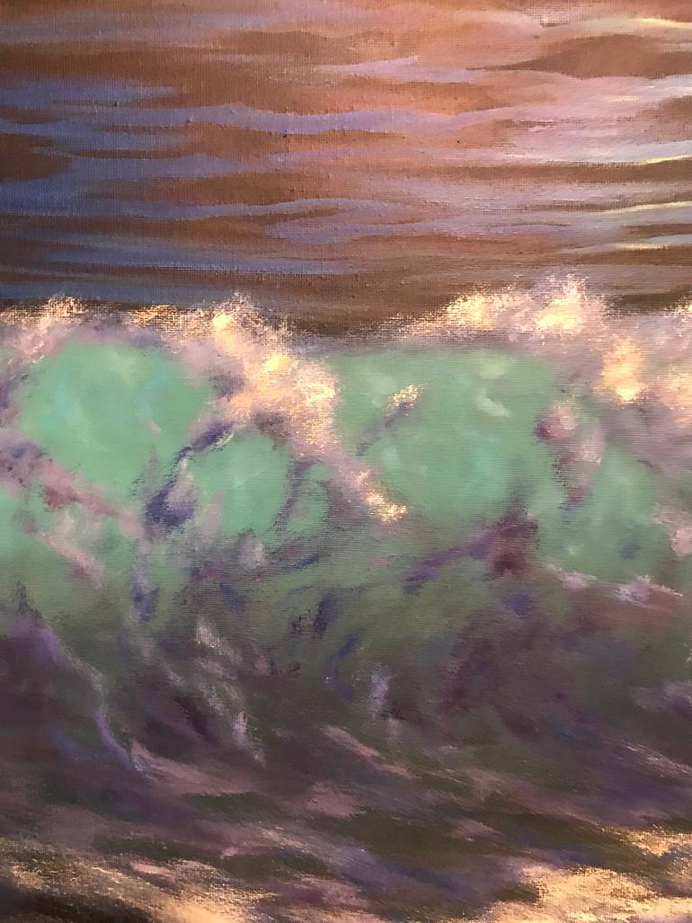 Original Impressionism Beach Painting by Irina Gauss