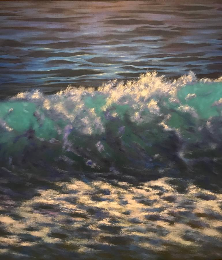 Original Impressionism Beach Painting by Irina Gauss