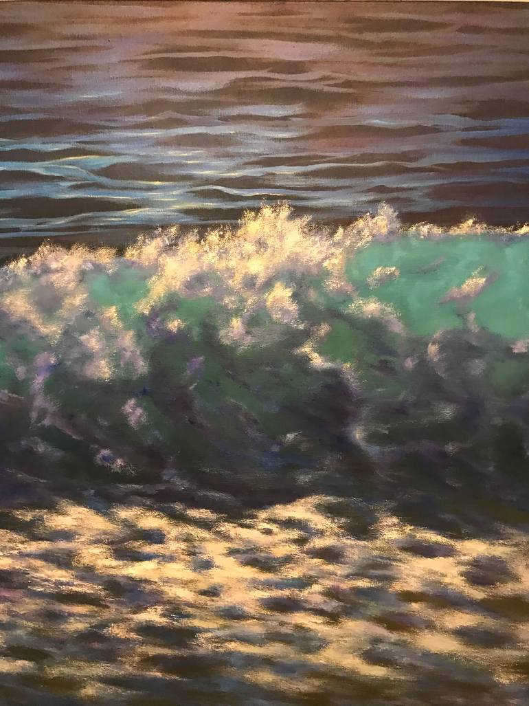 Original Impressionism Beach Painting by Irina Gauss