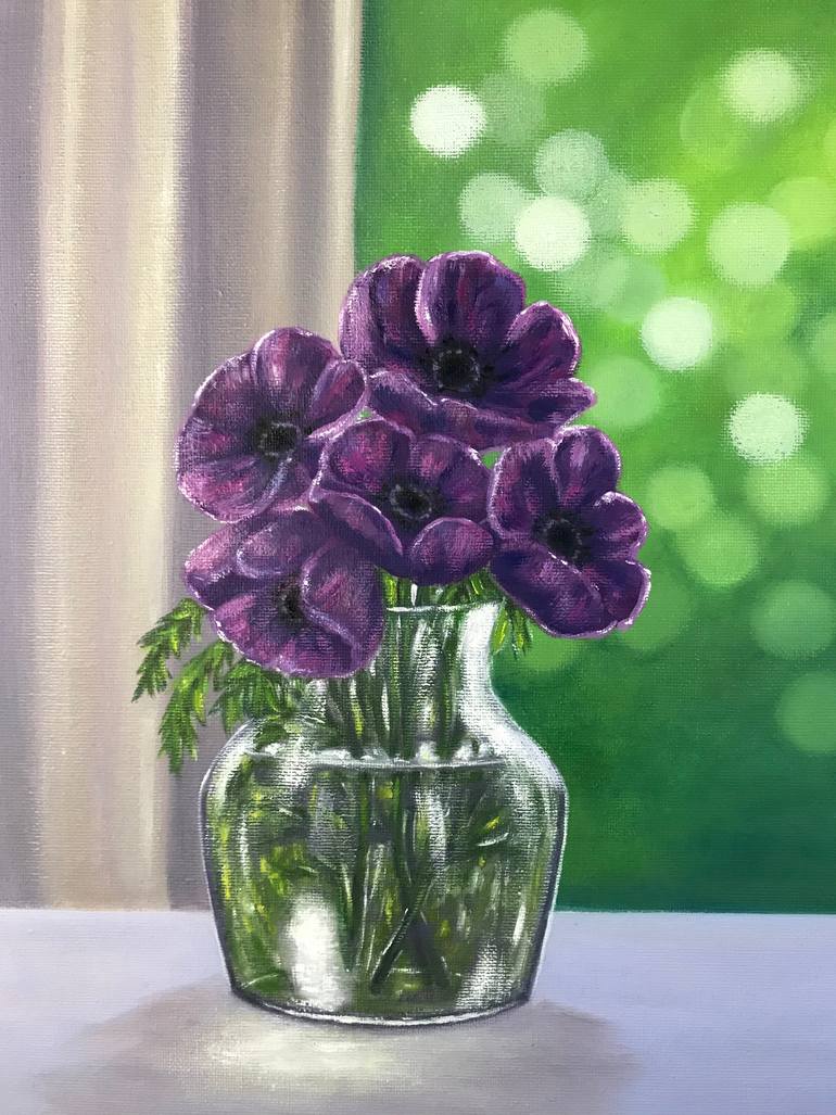 Original Impressionism Botanic Painting by Irina Gauss
