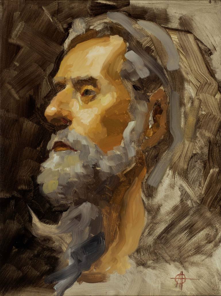 Original Portrait Painting by Andrew Petterson