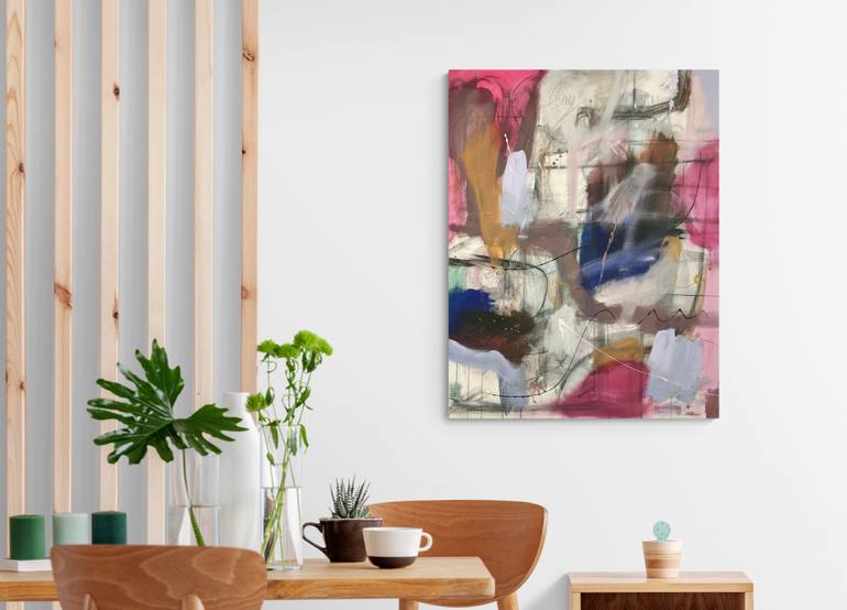 Original Abstract Expressionism Abstract Painting by Sotiris Litsas