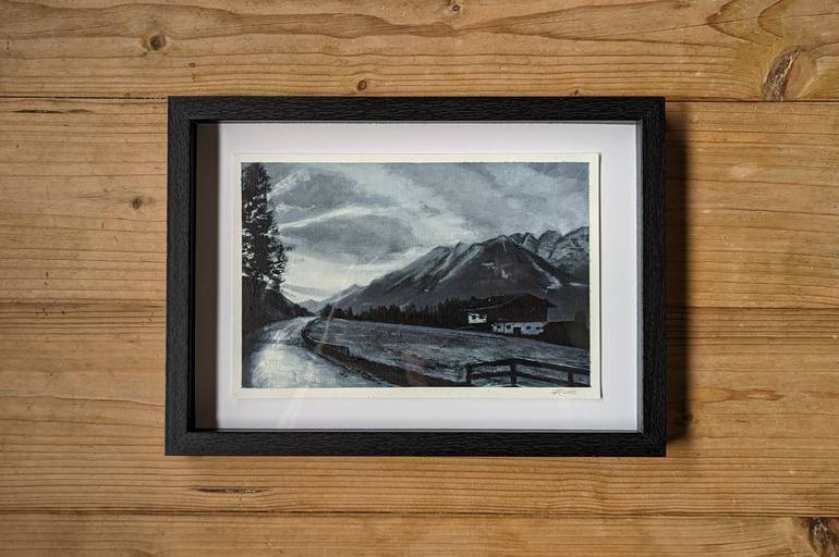Original Black & White Landscape Painting by Rik Reimert