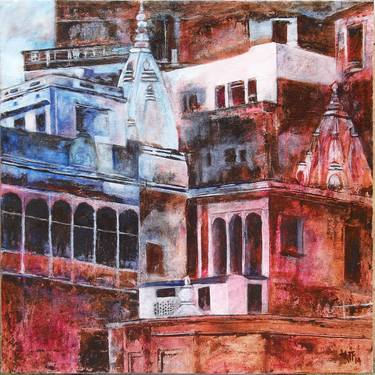 Original Expressionism Cities Paintings by Mamta Malhotra