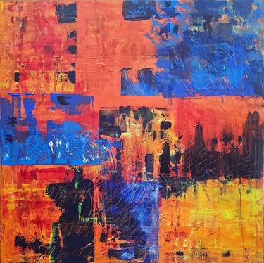 Original Abstract Expressionism Abstract Paintings by Mamta Malhotra