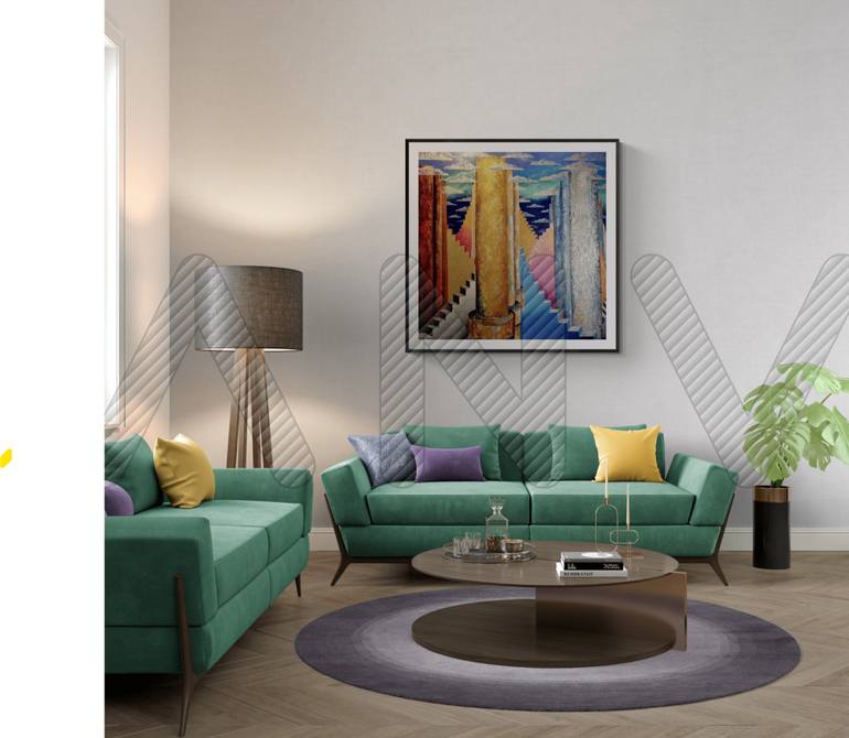 Original Conceptual Fantasy Painting by Natalia Rozhdestvenskaya