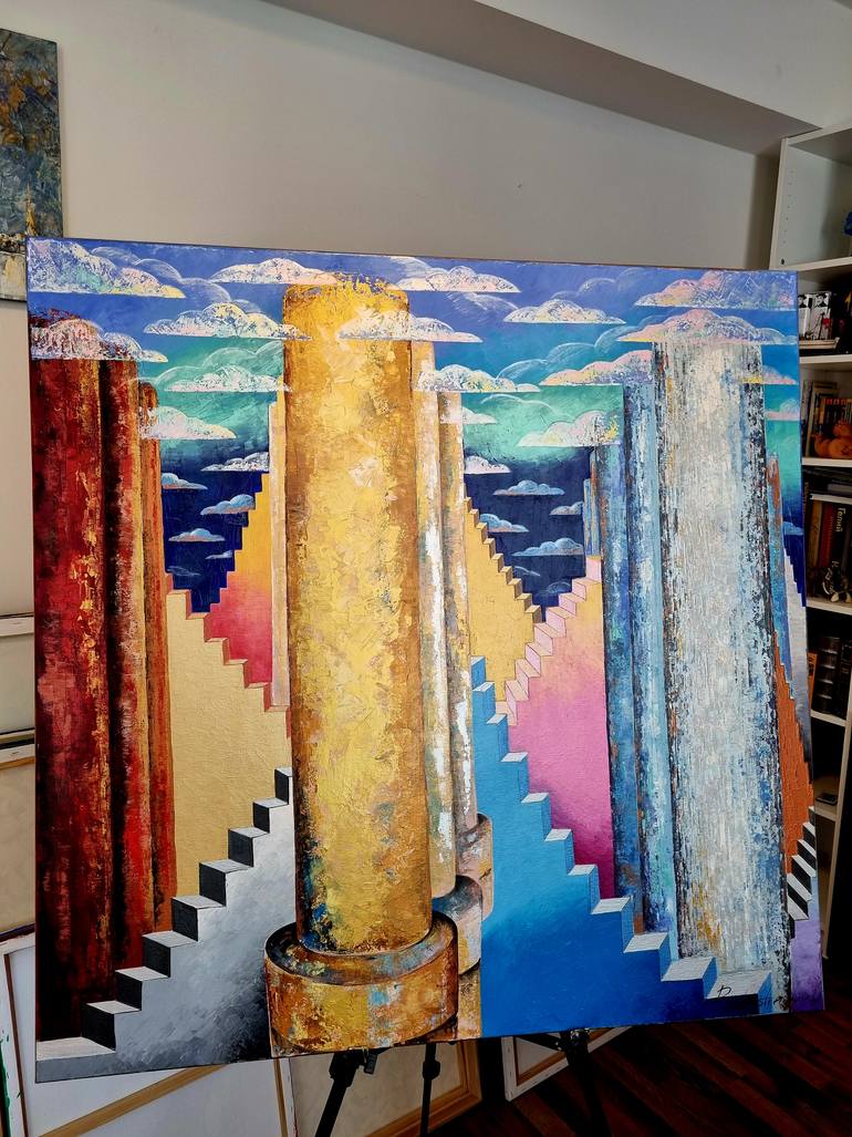 Original Conceptual Fantasy Painting by Natalia Rozhdestvenskaya