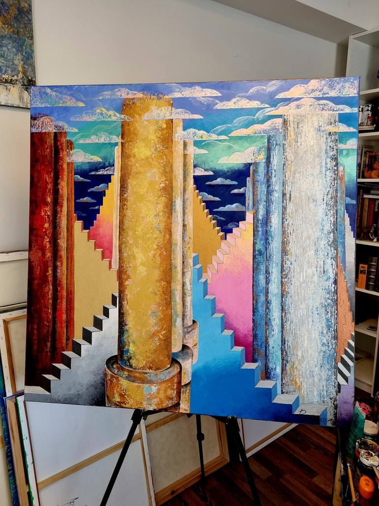 Original Conceptual Fantasy Painting by Natalia Rozhdestvenskaya