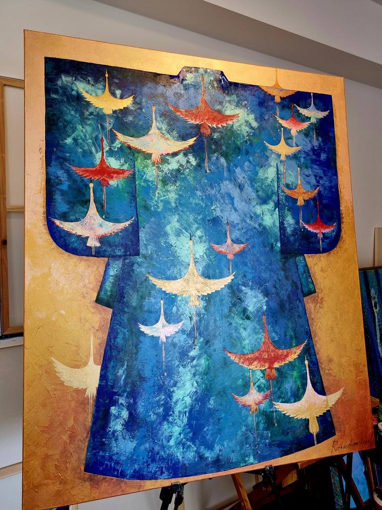 Original Art Deco Pop Culture/Celebrity Painting by Natalia Rozhdestvenskaya