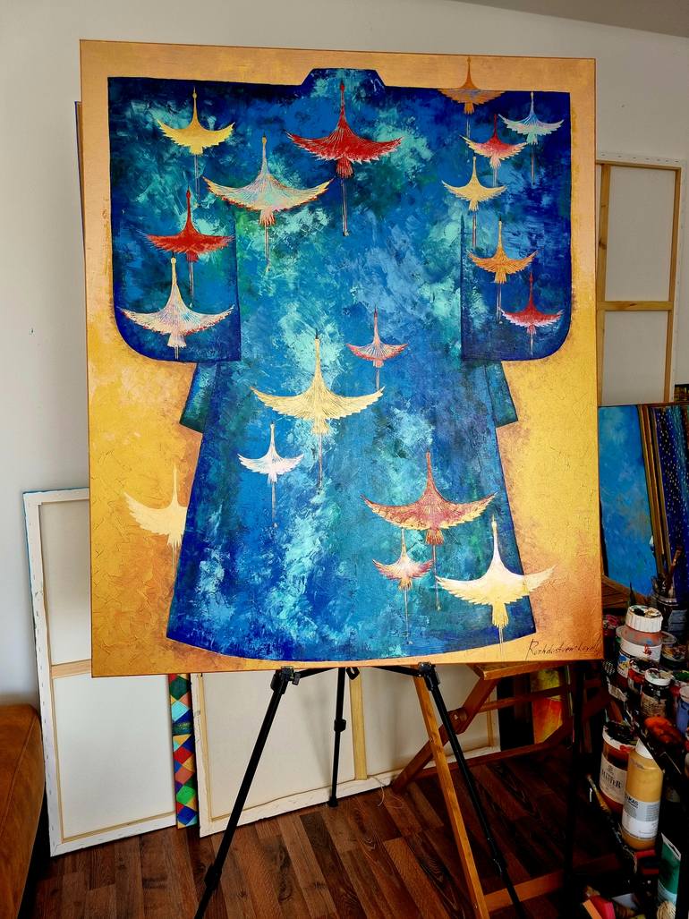 Original Art Deco Pop Culture/Celebrity Painting by Natalia Rozhdestvenskaya