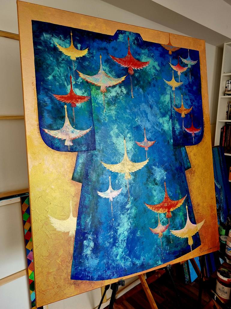 Original Art Deco Pop Culture/Celebrity Painting by Natalia Rozhdestvenskaya