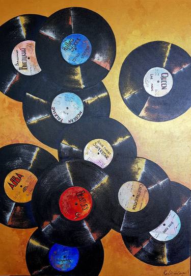 Original Painting, Vinyl Records thumb