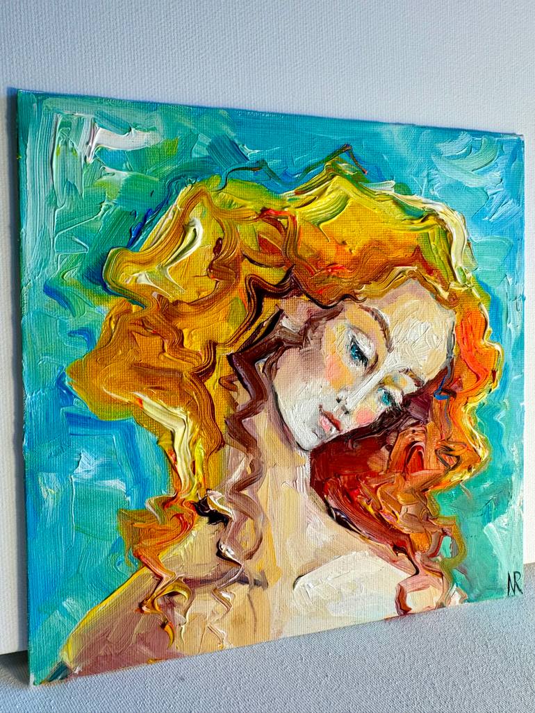 Original Art Nouveau Women Painting by Natalia Rozhdestvenskaya