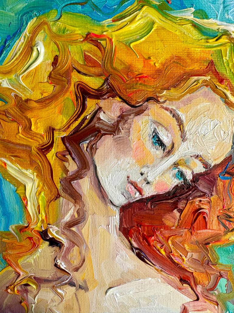 Original Art Nouveau Women Painting by Natalia Rozhdestvenskaya