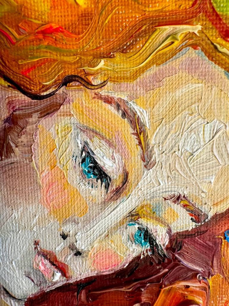 Original Art Nouveau Women Painting by Natalia Rozhdestvenskaya