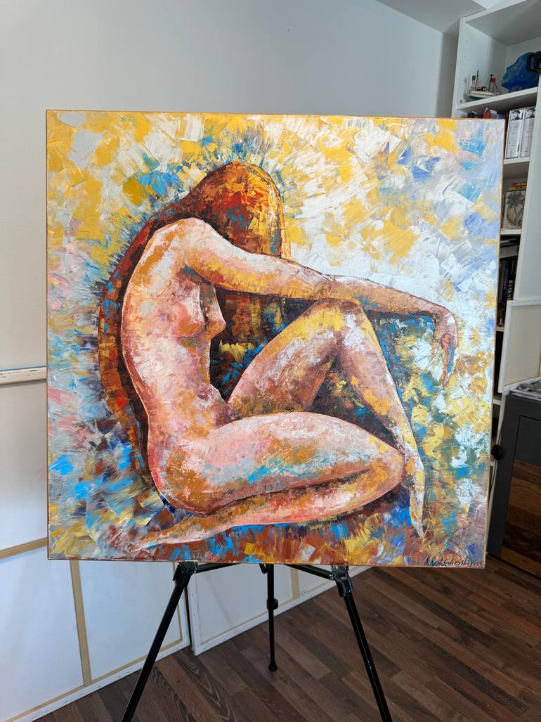 Original Art Deco Body Painting by Natalia Rozhdestvenskaya