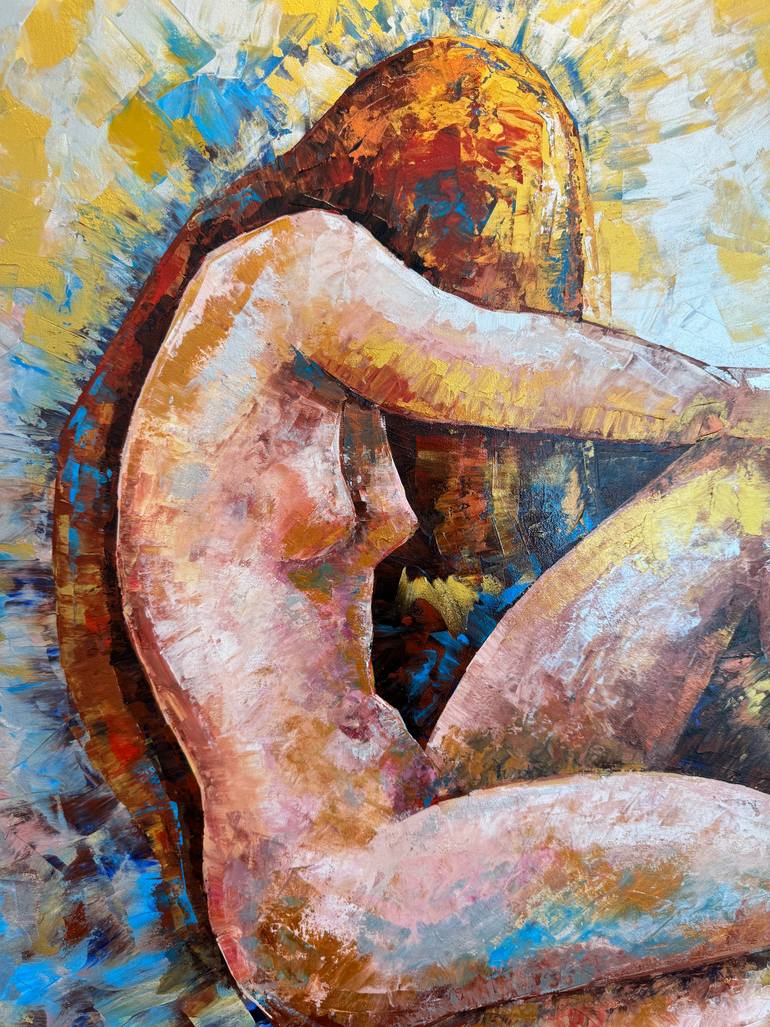 Original Art Deco Body Painting by Natalia Rozhdestvenskaya