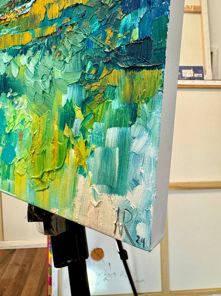 Original Impressionism Landscape Painting by Natalia Rozhdestvenskaya