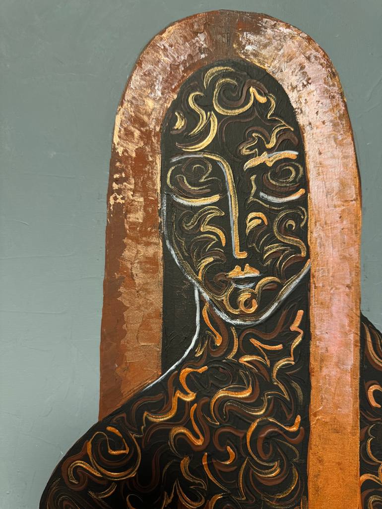 Original Art Deco Body Painting by Natalia Rozhdestvenskaya