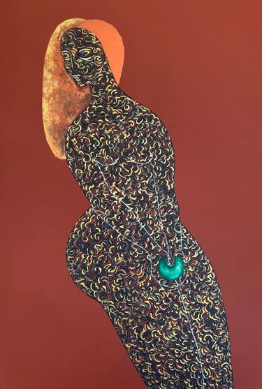 Original Art Deco Body Painting by Natalia Rozhdestvenskaya