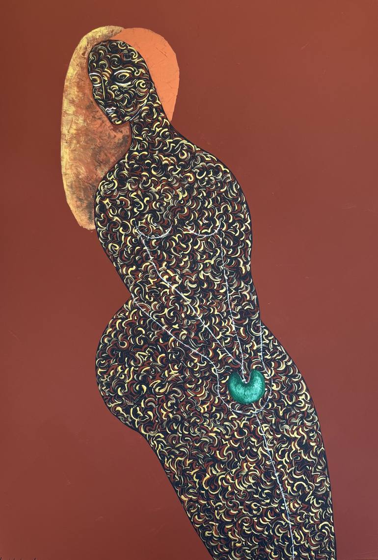 Original Art Deco Body Paintings by Natalia Rozhdestvenskaya