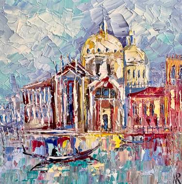 Original Expressionism Landscape Painting by Natalia Rozhdestvenskaya