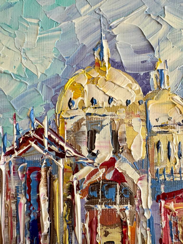 Original Expressionism Landscape Painting by Natalia Rozhdestvenskaya