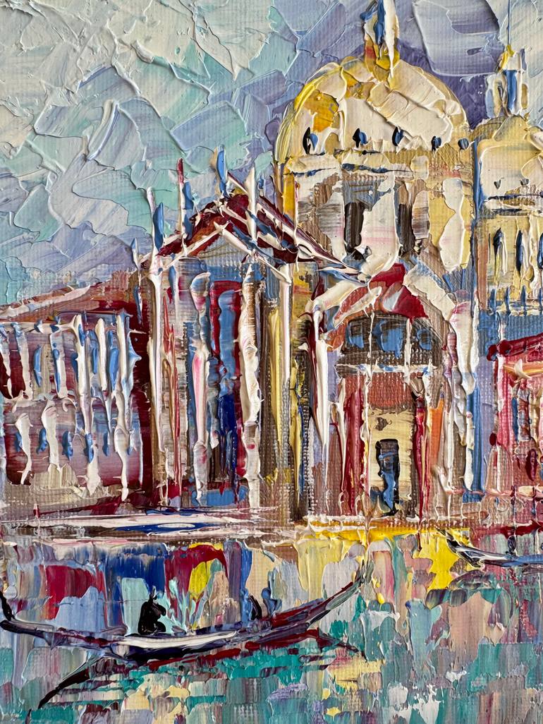 Original Expressionism Landscape Painting by Natalia Rozhdestvenskaya