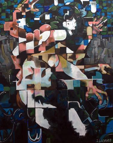 Print of Cubism Classical mythology Paintings by Joby Luckett