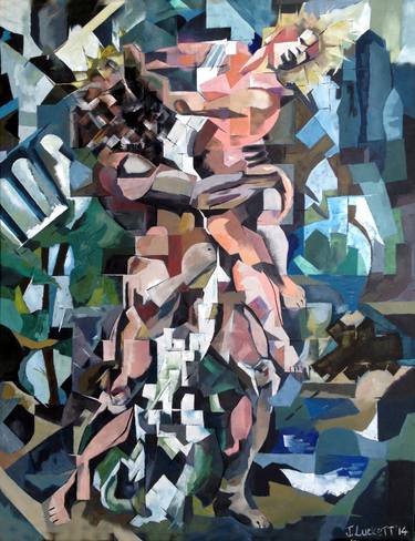 Print of Cubism Classical mythology Paintings by Joby Luckett