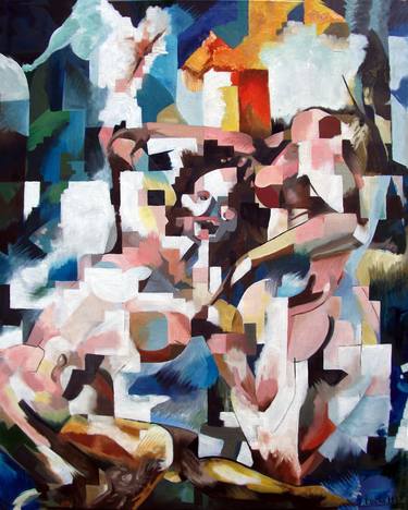 Print of Cubism Health & Beauty Paintings by Joby Luckett