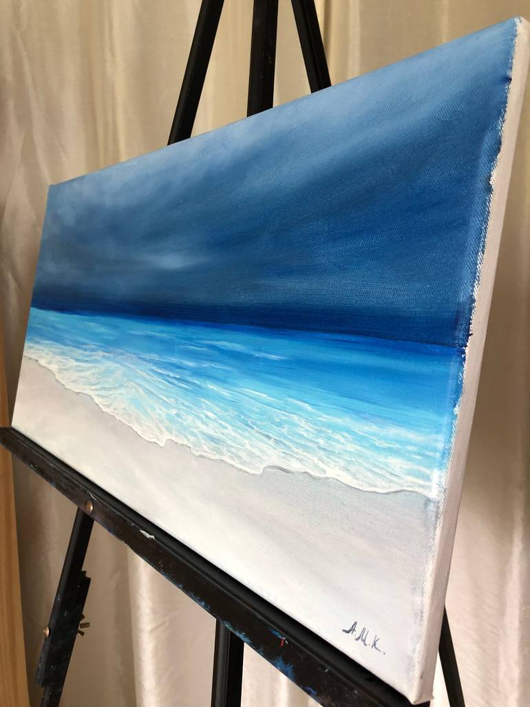 Original Contemporary Beach Painting by Alevtina Mikhaylova